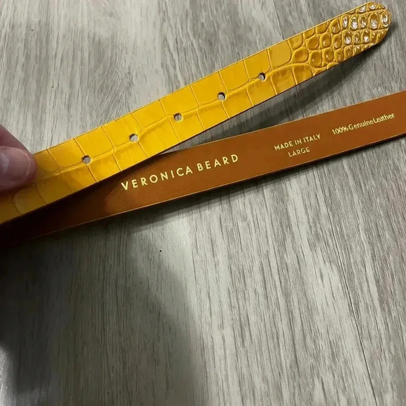 VERONICA BEARD Elsy Crocodile-embossed Belt main image 5